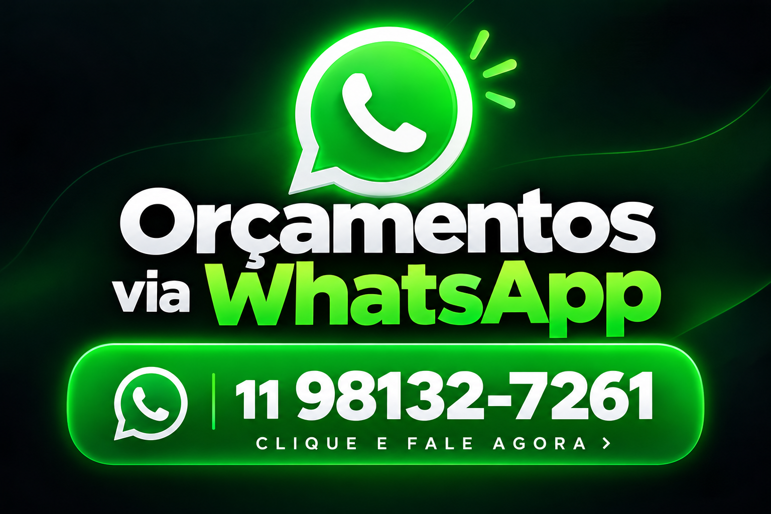 Orçamentos via WhatsApp - 11 98132-7261